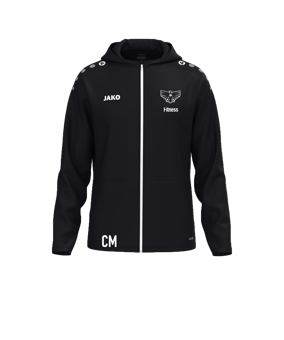 JAKO One Kapuzenjacke Schwarz F800