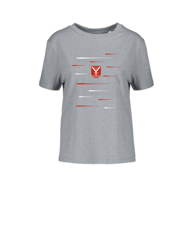 Merch Muser T-Shirt Women Heather Grey | #lines