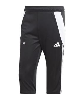 adidas Tiro 24 3/4 Trainingshose Schwarz Weiss