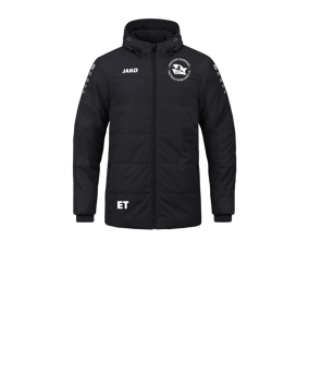 JAKO Team Coach Kapuzenjacke Kids Schwarz F800