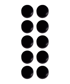 Cawila PRO Rundmagnet 10er Set 10mm Schwarz - schwarz