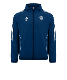 Veste coupe-vent adidas Tiro 24 bleue blanche 