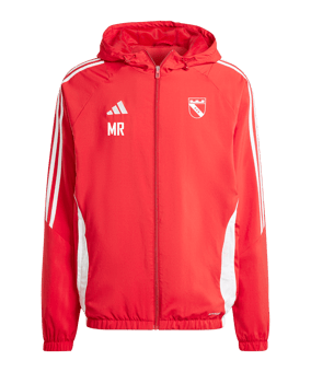 adidas Tiro 24 Windbreaker Rot Weiss