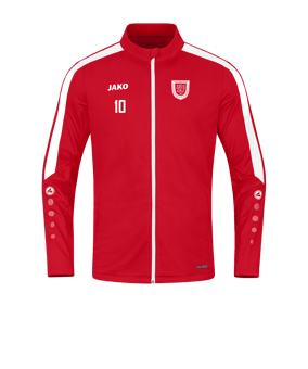 JAKO Power Polyesterjacke Rot Weiss F100