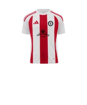 adidas Striped 24 Trikot Kids Weiss Rot