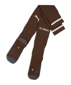 PUMA FC St. Pauli Replica Plain Strumpfstutzen Away Braun F01