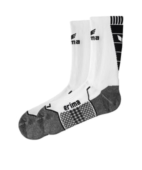 Erima Short Socks Trainingssocken Weiss Schwarz - weiss