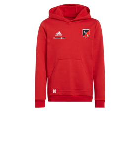 adidas Entrada 22 Hoody Kids Rot