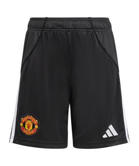 adidas Manchester United Short Home 2025/2026 Kids Schwarz - schwarz