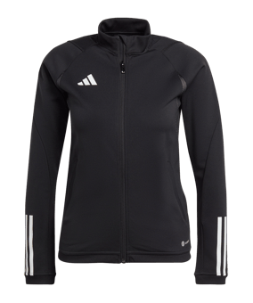 adidas Tiro 23 COM Trainingsjacke Kids Schwarz - schwarz