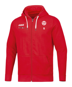 JAKO Base Kapuzenjacke Kids Rot F01