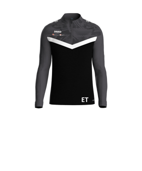 JAKO Iconic HalfZip Sweatshirt Kids Schwarz F801