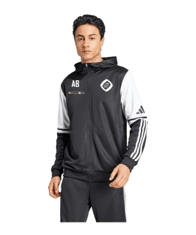 adidas Squadra 25 Kapuzenjacke Schwarz