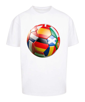 Mister Tee FootballS Coming Home Europe Tour Oversize T-Shirt Weiß - weiss