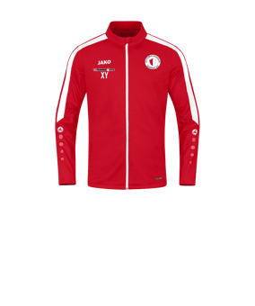 JAKO Power Polyesterjacke Kids Rot Weiss F100