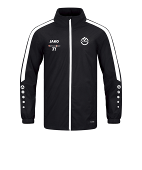 JAKO Power Allwetterjacke Schwarz Weiss F800