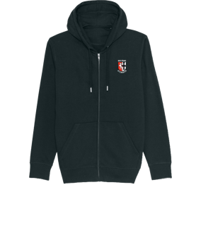 Merch Connector Zip-Hoodie Black | #logo + Rückendruck