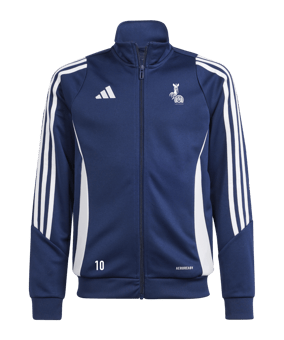 adidas Tiro 24 Trainingsjacke Kids Blau Weiss Hockey Logo