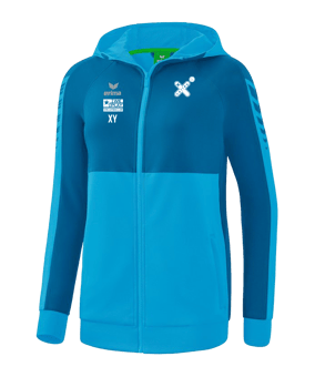 Erima Six Wings Kapuzenjacke Damen Hellblau