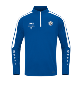JAKO Power Sweatshirt Blau Weiss F400