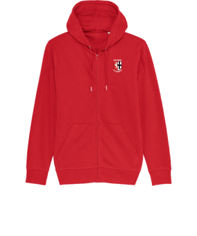 Merch Connector Zip-Hoodie Red | #logo + Rückendruck