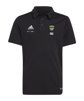 adidas Entrada 22 Poloshirt Kids Schwarz
