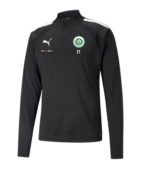 PUMA teamLIGA HalfZip Sweatshirt Schwarz F03