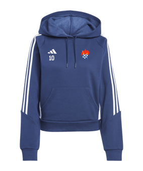 adidas Tiro 24 Hoody Damen Blau Weiss