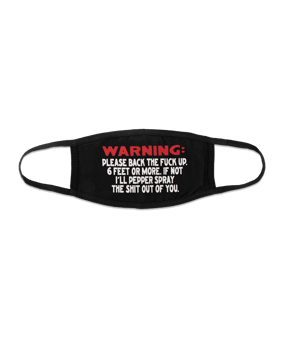 Market Warning Mundmaske Schwarz - schwarz