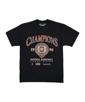 Mitchell and Ness Chicago Bulls NBA 96 Championship Ring T-Shirt Schwarz - schwarz