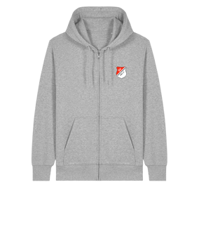 11tsmerch Merch Connector 2.0 Zip Sweatjacke Heather Grau | #logo4c