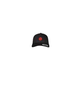 Merch 5 Panel Retro Trucker Cap Schwarz