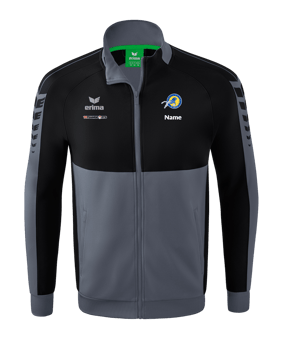 Erima Six Wings Trainingsjacke Grau Schwarz