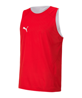 PUMA Basketball Training Trikot Rot Weiss F03 - rot