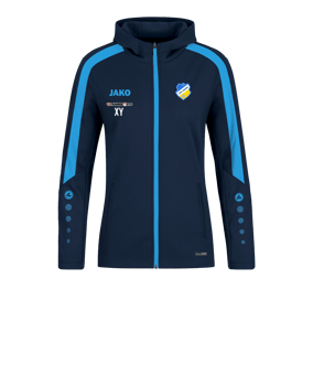 JAKO Power Kapuzenjacke Damen Blau F910