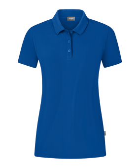 JAKO Organic Stretch Polo Shirt Damen Blau F400