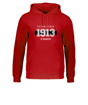 Merch Drummer 2.0 Hoody Red | #established