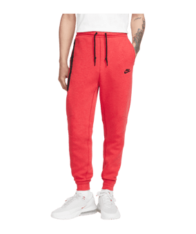Nike Tech Fleece Jogginghose Rot Schwarz F672 - rot