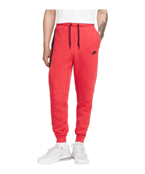 Nike Tech Fleece Jogginghose Rot Schwarz F672 - rot