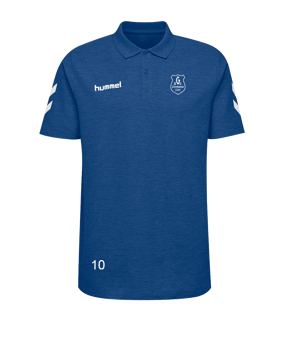 Hummel Cotton Poloshirt Blau F7045