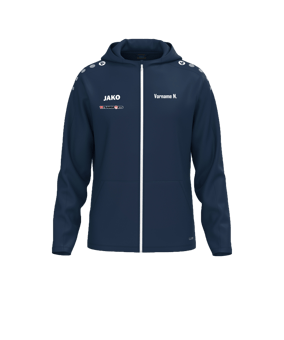 JAKO One Kapuzenjacke Blau F900