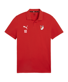 PUMA teamGOAL Casuals Poloshirt Rot F01