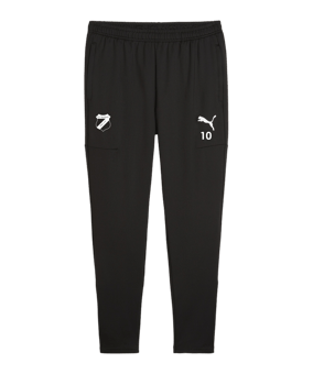 PUMA teamGOAL Slim Trainingshose Schwarz Weiss F03