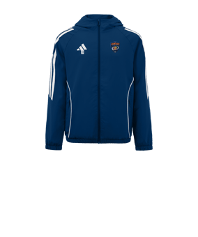 Veste coupe-vent adidas Tiro 24 enfants bleue blanche