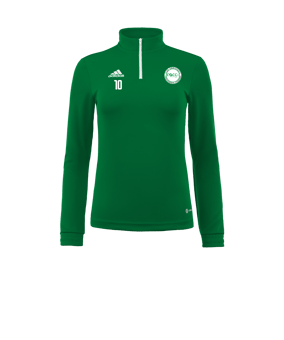 Sweatshirt adidas Entrada 22 Demi-Zip femmes vert 
