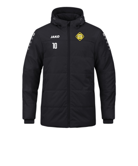 JAKO Team Coach Kapuzenjacke Schwarz F800