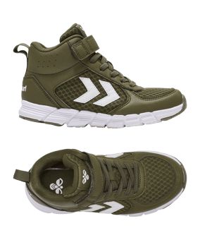 Hummel Speed Mid Sneaker Kids Grün F6086 - gruen