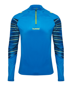 Hummel Blaze Pro Training Half Zip Sweatshirt Blau F8650 - blau