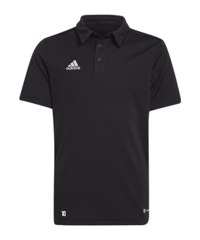 adidas Entrada 22 Poloshirt Kids Schwarz