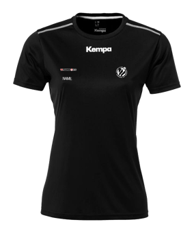 Kempa Poly T-Shirt Damen Schwarz F06